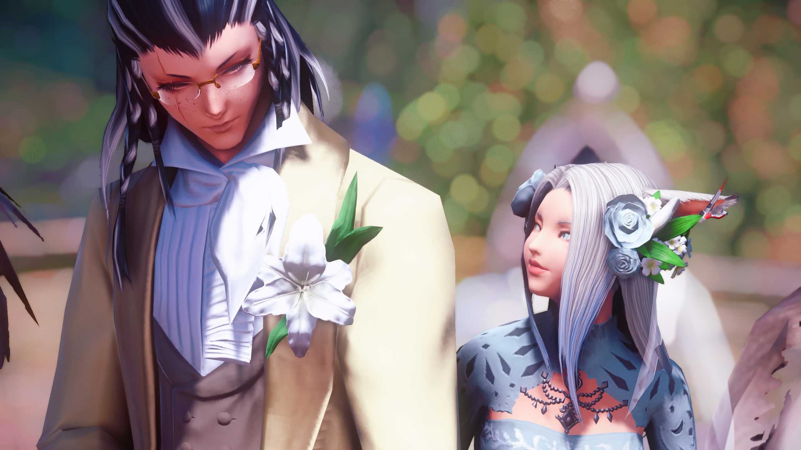 Illy and Lea Riding Out on the White Chocobo